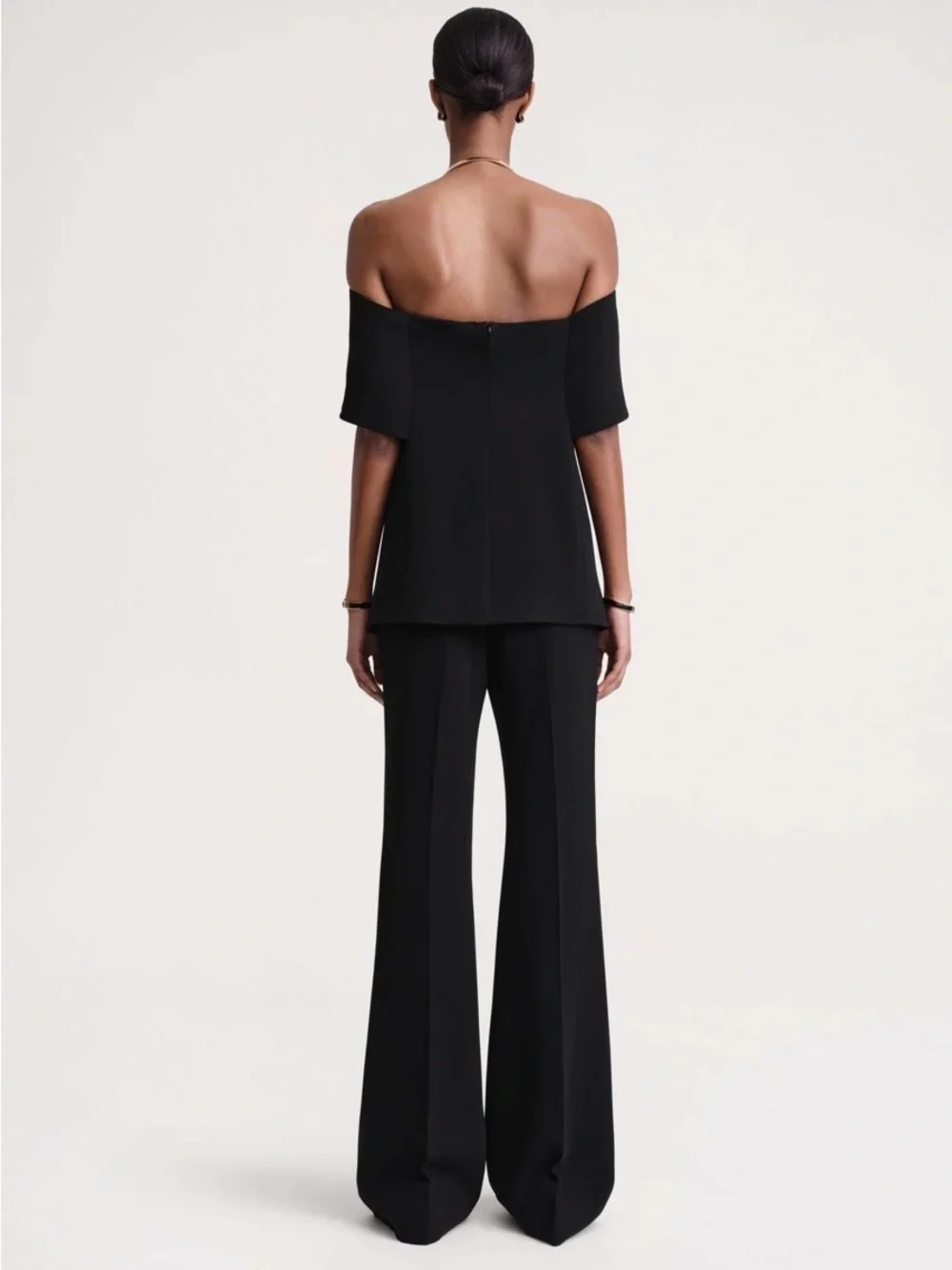 NWT Toteme Off Shoulder Evening Top Black 32/0/ XXS
